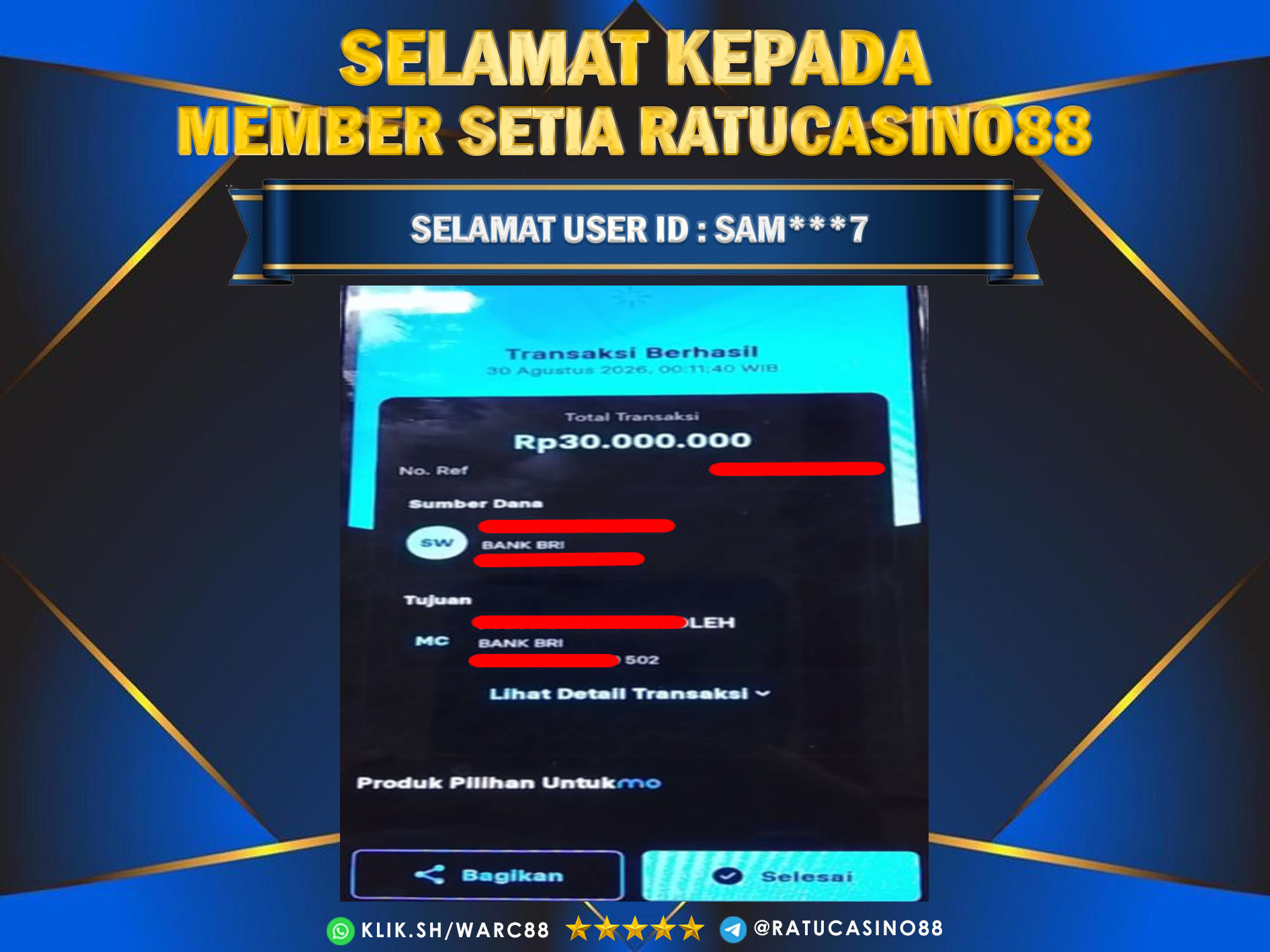 BUKTI WITHDRAW 27